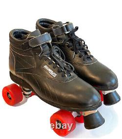Vintage Riedell USA Aerobiskate Sure Grip Black Skates Skating Shoes Men SIZE 11
