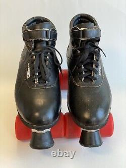 Vintage Riedell USA Aerobiskate Sure Grip Black Skates Skating Shoes Men SIZE 11