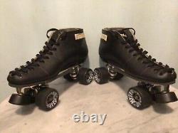 Vintage Riedell USA Roller Skates Fafnir Bearings Century Plates Men 13 Nice
