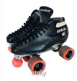 Vintage Riedell USA Speed Roller Skates Sure Grip Invader Psycho Pigs Wheels