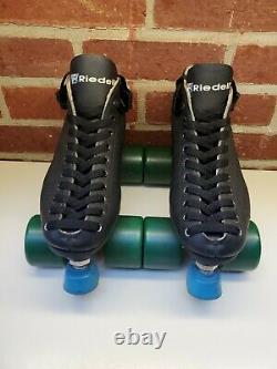 Vintage Riedell USA Turbo GT Roller Skates Hyper Witch Doctor Wheels Womans Sz 6