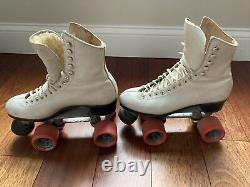 Vintage Riedell Women's Skates Sz 6.5 Super Deluxe Labeda Fan Jet Wheels