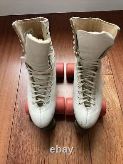 Vintage Riedell Women's Skates Sz 6.5 Super Deluxe Labeda Fan Jet Wheels