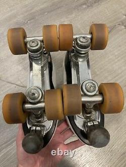 Vintage Riedell roller skates. Powell Peralta Bones Wheels. Size 6.5. Rare