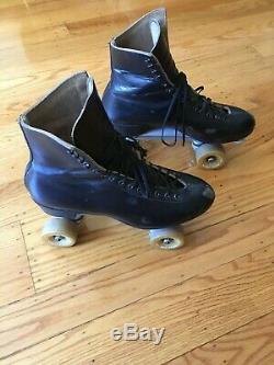 Vintage Roller Skates Riedell Red Wing Boots with 62mm Powell Bones Wheels M11.5