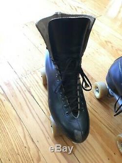 Vintage Roller Skates Riedell Red Wing Boots with 62mm Powell Bones Wheels M11.5