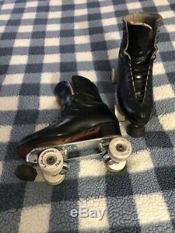 Vintage Snyder Super Deluxe Roller Skates Riedell Gold Star Boot Size 8