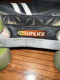 Vintage Sunlite USA Roller Skates Turbo 62 MM wheels Rare Roller Derby