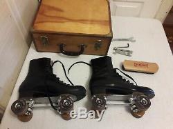 Vintage mens Riedell Red Wing Douglas Snyder Custom Built Roller Skates Size 11