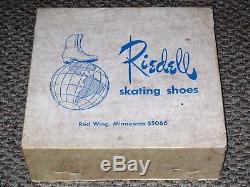 Vtg Nos Lot Of 16 Pairs Womens Riedell Roller Skates Suede Brown Leather Size 4