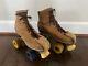 Vtg Riedell 130L Womans Jogger Suede Leather Roller Skates Sure Grip Size 7 READ