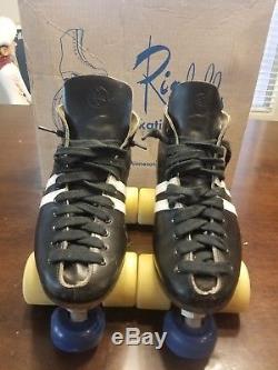 Vtg Roller Skates Riedell Red Wing Leather MENS WOMENS SIZE 7