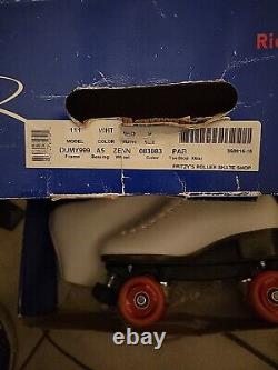 WOMEN'S VTG RIEDELL Roller Skates Indoor #111W White size 9 NEW IN BOX