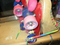 Women Riedell Suede Size 9 Roller Skates Heel to toe 10 3/16 No More Rentals