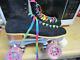 Women Riedell Suede Speed Skates sz 11, heel to toe 10 7/8 in. No More Rentals