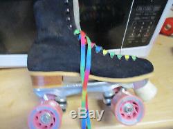 Women Riedell Suede Speed Skates sz 11, heel to toe 10 7/8 in. No More Rentals