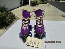 Women's New Riedell Moxi Lolly TP Lakers Purple Roller Skates Size 5