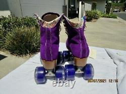 Women's New Riedell Moxi Lolly TP Lakers Purple Roller Skates Size 5