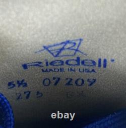 Womens Riedell 275 White Leather Roller Skates Sure Grip Plates Size 5.5